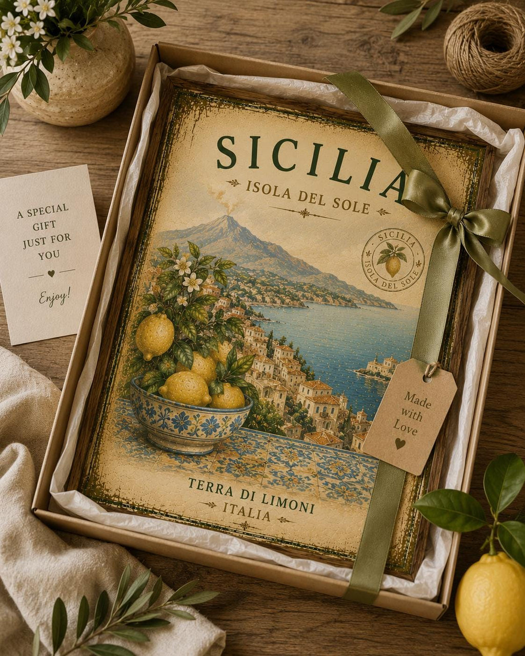 Set of 6 Vintage Italian Lemon Prints, Amalfi Coast Mediterranean Decor (Digital Download)