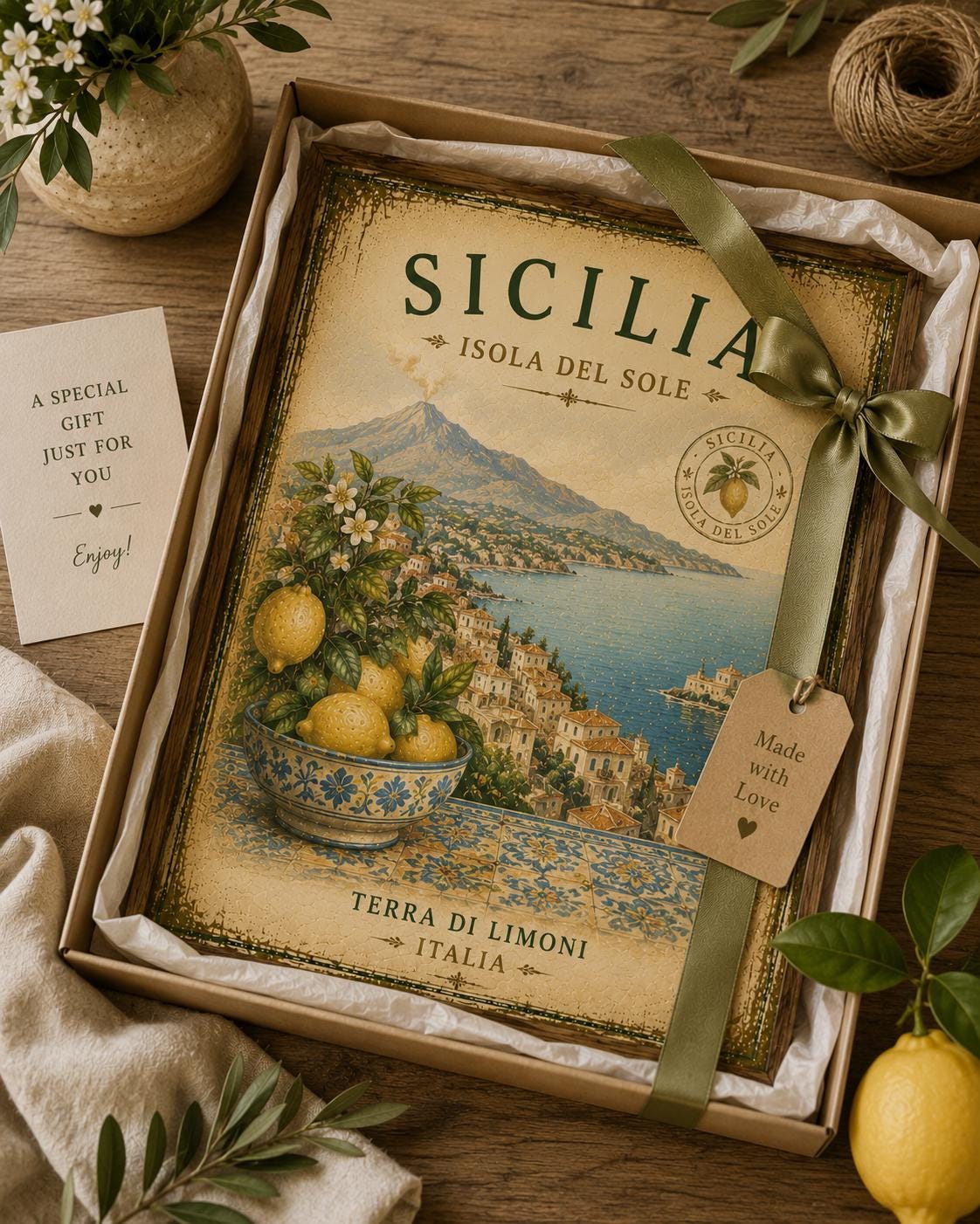 Set of 6 Vintage Italian Lemon Prints, Amalfi Coast Mediterranean Decor (Digital Download)