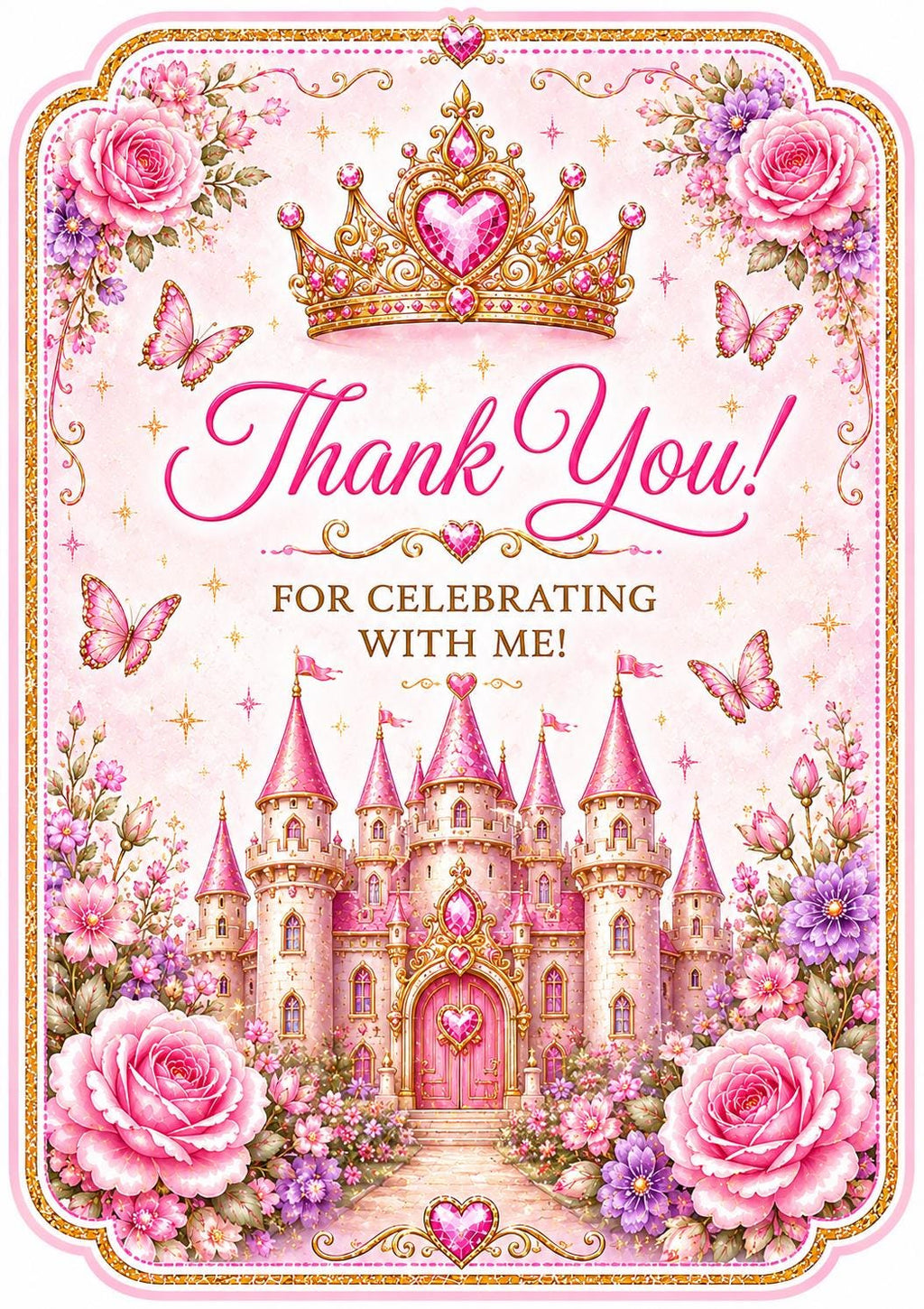 Princess Birthday Party Bundle | Editable Canva Templates (Digital Download)